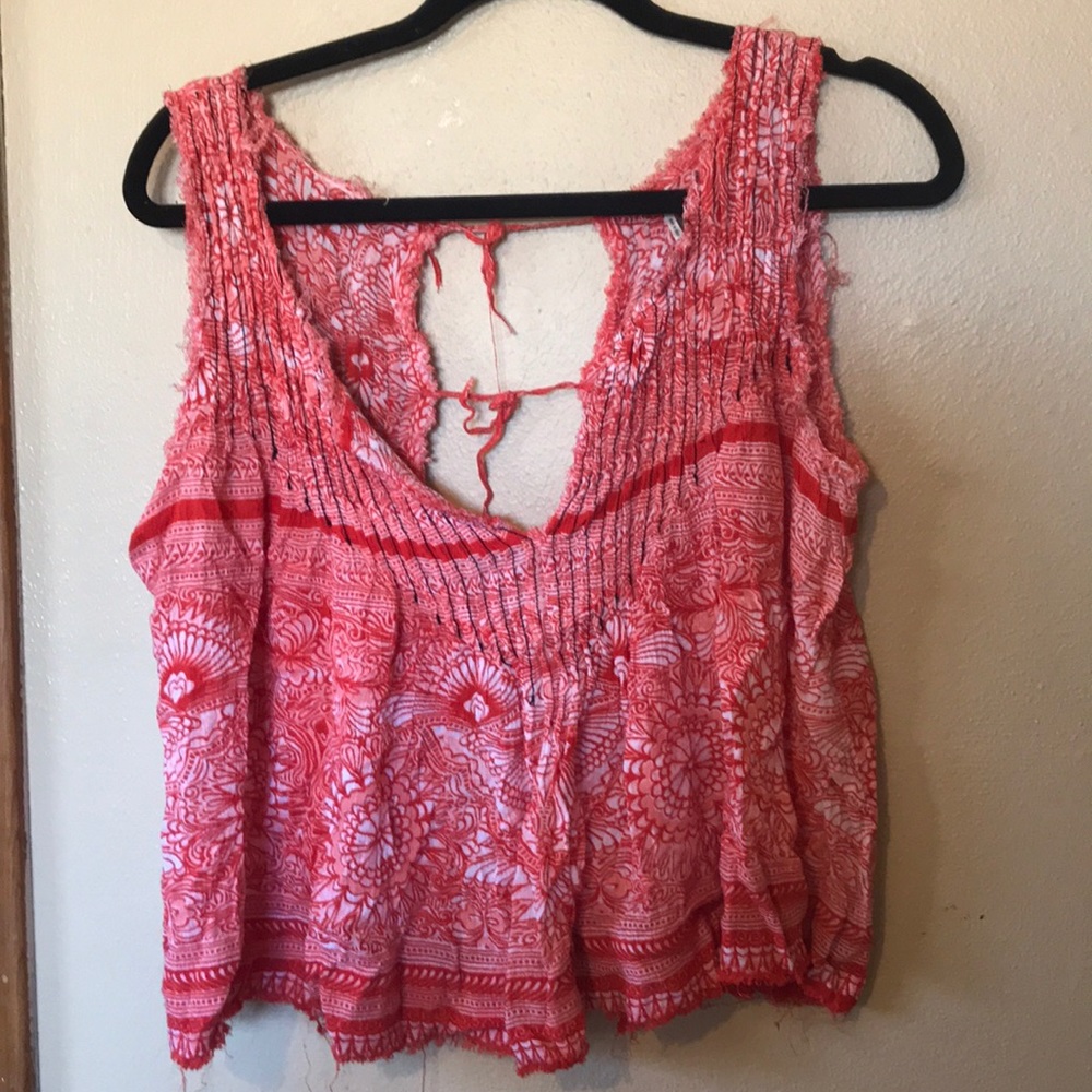 Free People Crop Backless Tank